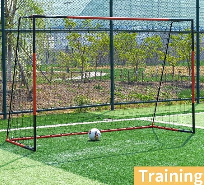 10'x6.6' Soccer Goal, Steel Frame Goal,Heavy Duty Metal Soccer Goals