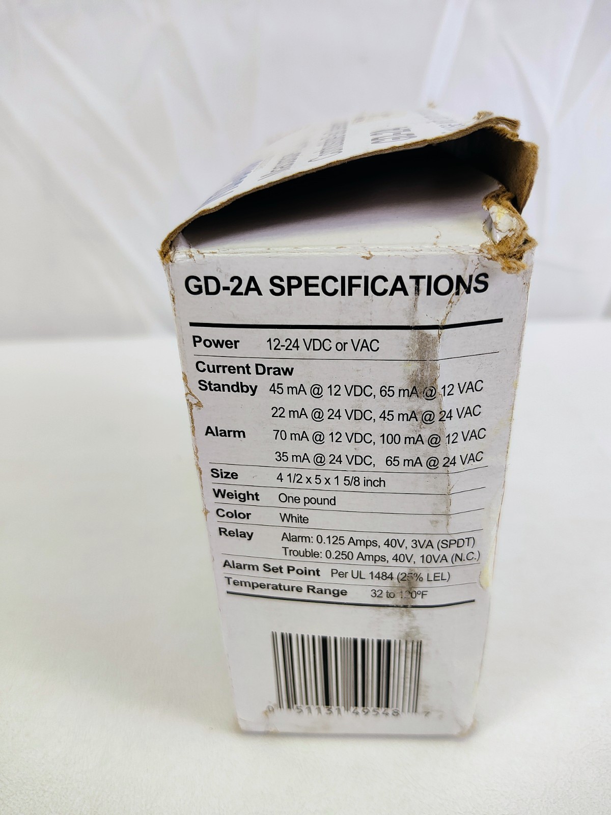 Macurco GD-2A Security Series Combustible/Heating Gas Detector Used