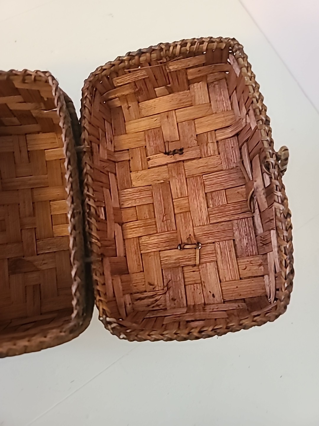 Vintage MCM 70s Wicker Purse Basket