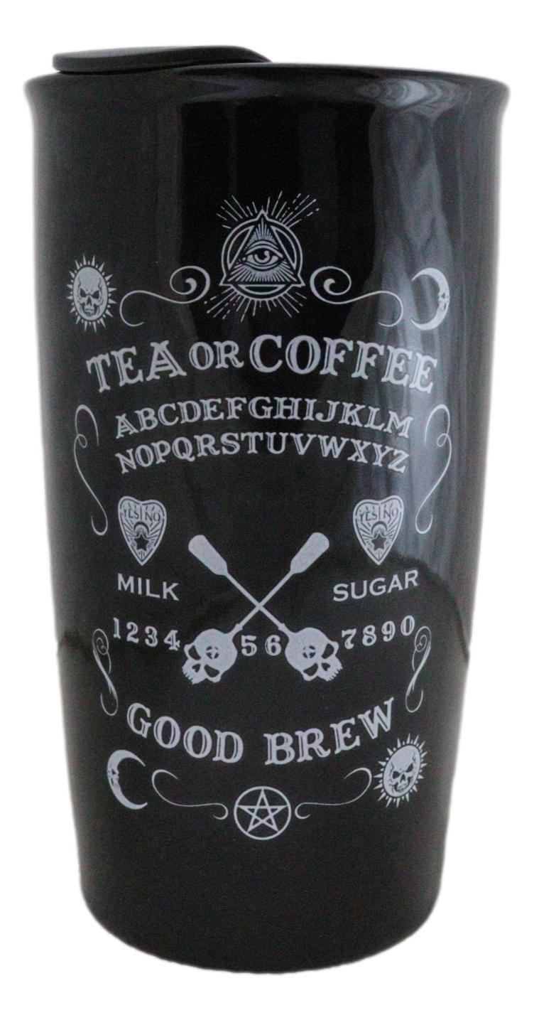 Wicca Witchcraft Ouija Board Tea Or Coffee Good Brew Ceramic Travel Mug Cup