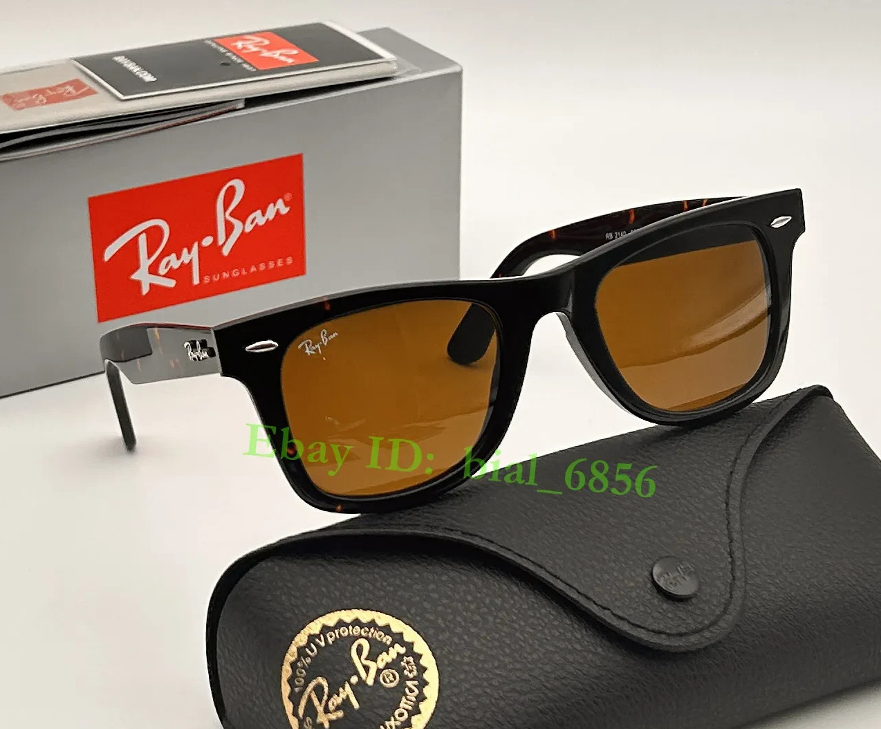 Ray-Ban Sunglasses RB2140 Original Wayfarer Tortoise Frame Brown Lenses 50mm