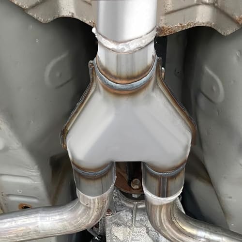 Exhaust Y Pipe 3'' Single to 3'' Dual, Stainless Steel 3" to 3" Y Pipe