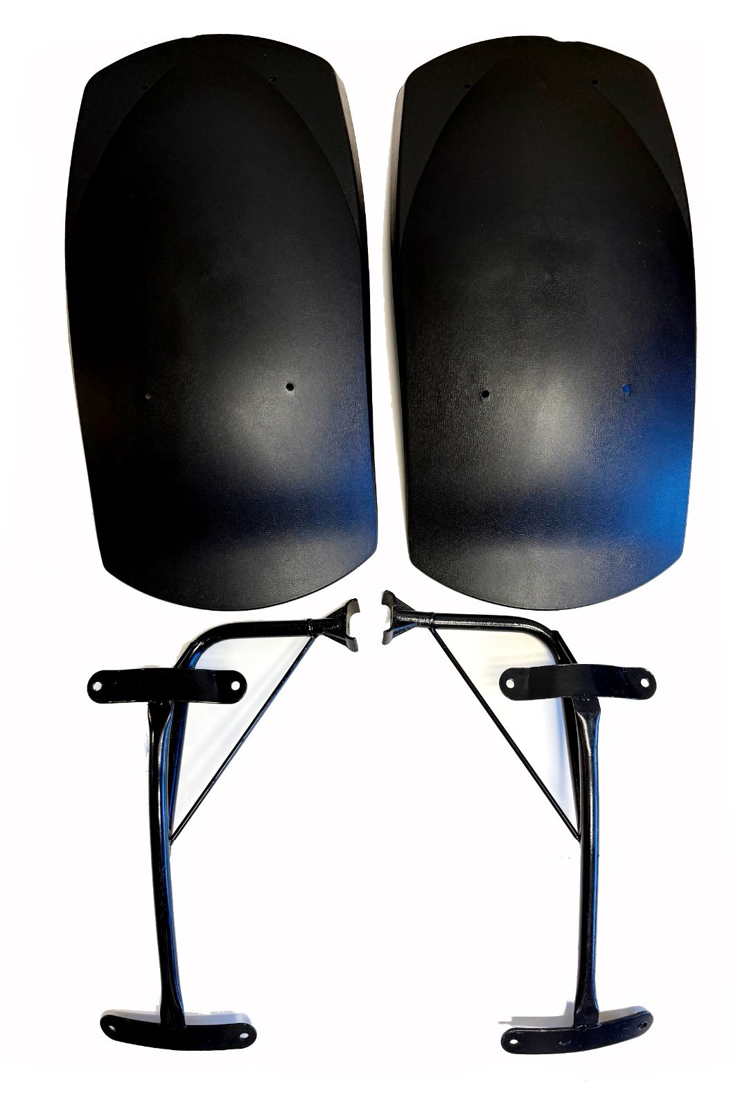 Rear Fender Bracket Right & Left AND Rear Fenders, 4 bolt set up GOKART go-karts