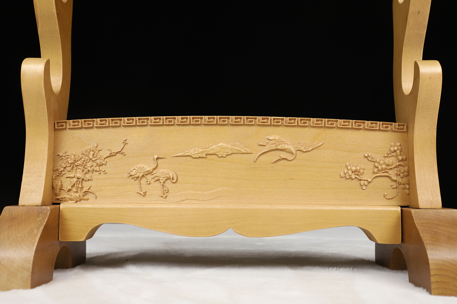 Katana Sword Holder Solid Wood 2-Tier Sword Stand for Display Japanese Samurai