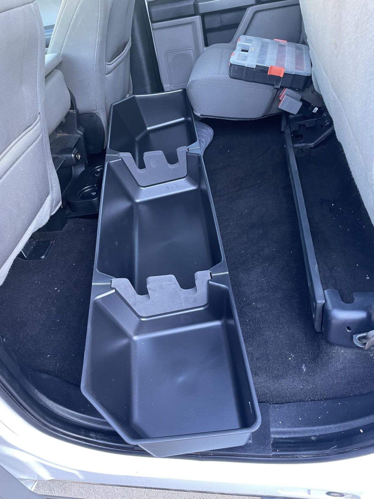 Rear Underseat Storage Fits For Ford 2017-2025 F150 F250 F350 F450 Crew Cab