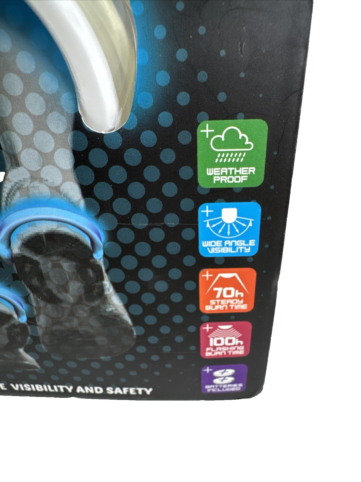 NOS 2010 4id Powerspurz Shoe Safety Lights- Ultra Bright Multi-Use READ!