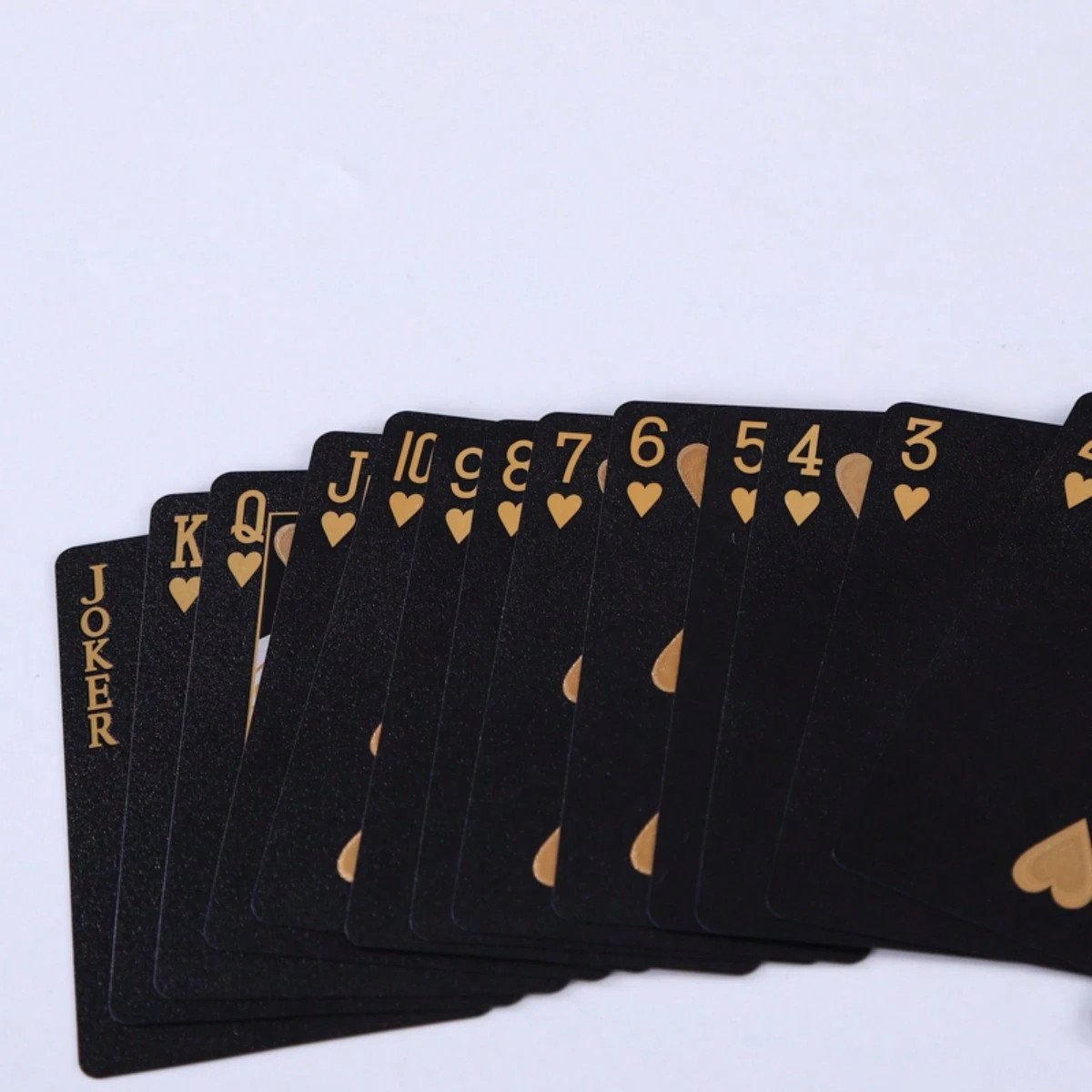 Diamond Waterproof Black Golden Cards Plastic Poker Playing HD Deck of Cards