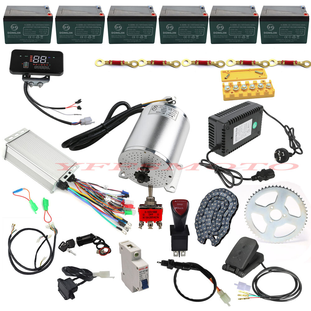 72V 3000W DC Brushless Motor for Scooter Go Kart Mini Wheeler Golf Cart