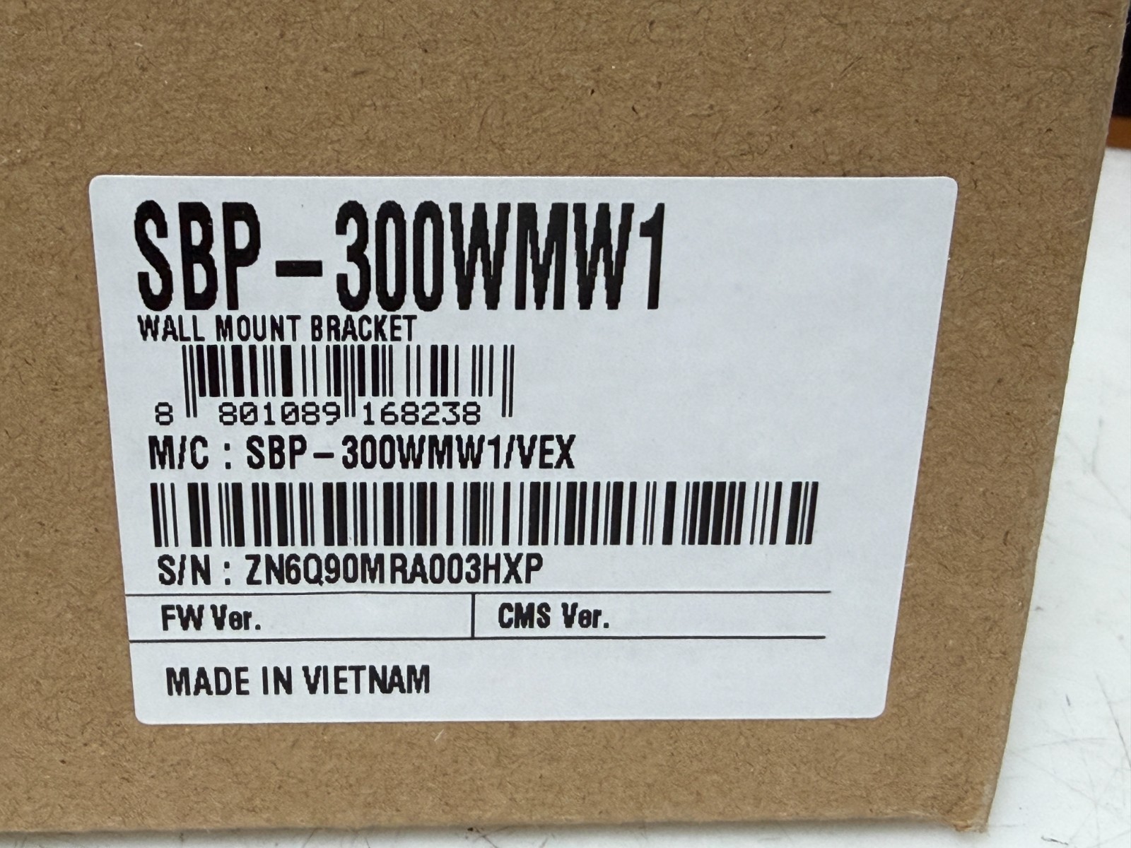 👀NEW HANWHA TECHWIN WHITE WALL MOUNT BRACKET FOR SMART DOME CAMERA SBP-300WMW1