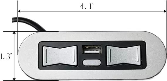 Emomo HX90HU 5 Pin Power Recliner Hand Control Switch with USB for Lift Chairs