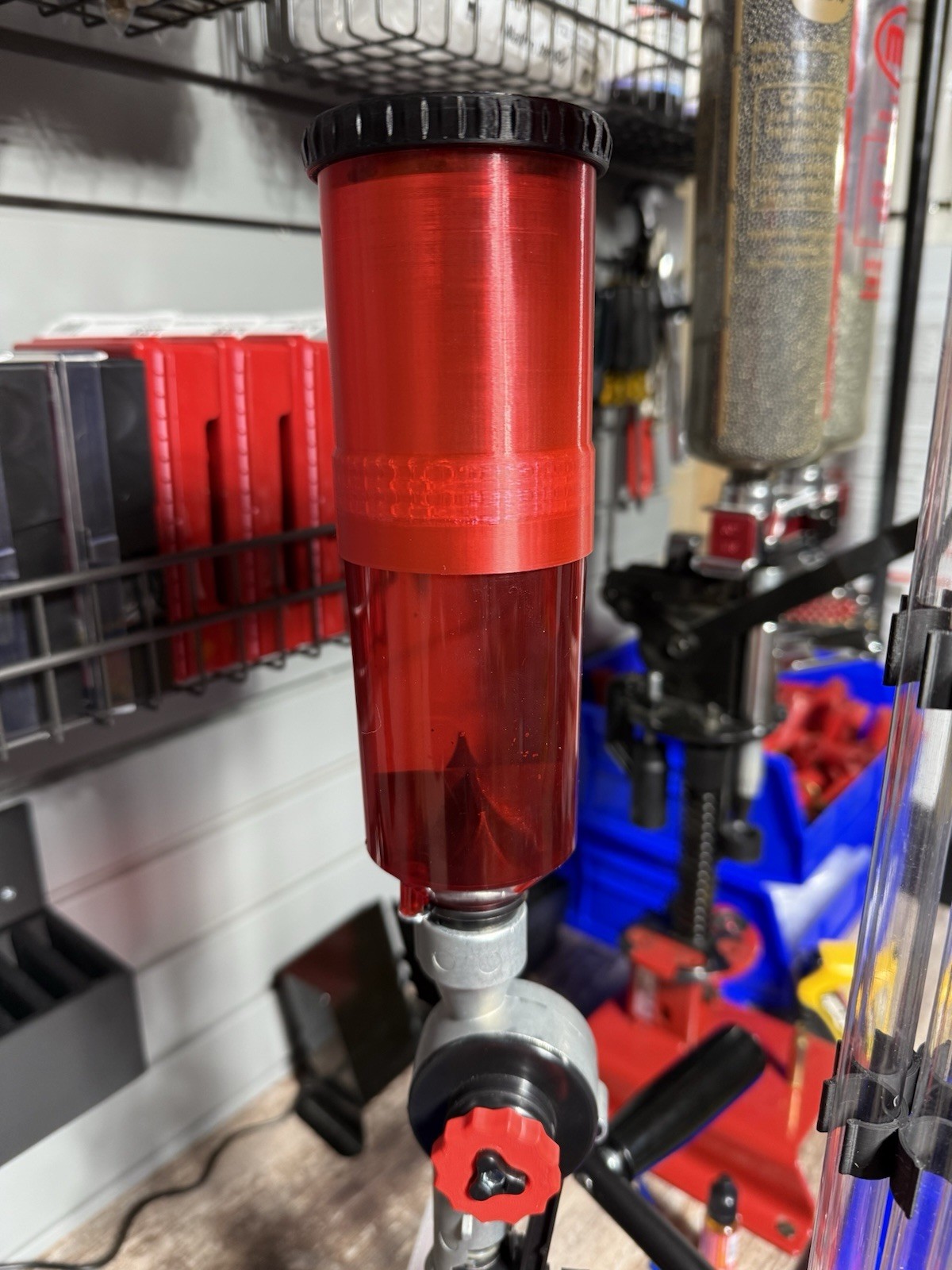 Powder Extension W Threaded Lid for Lee Auto Drum & Pro Auto Disk Powder Measure