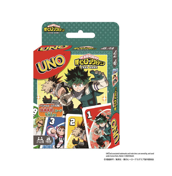 UNO Playing Cards My Hero Academia Card Game