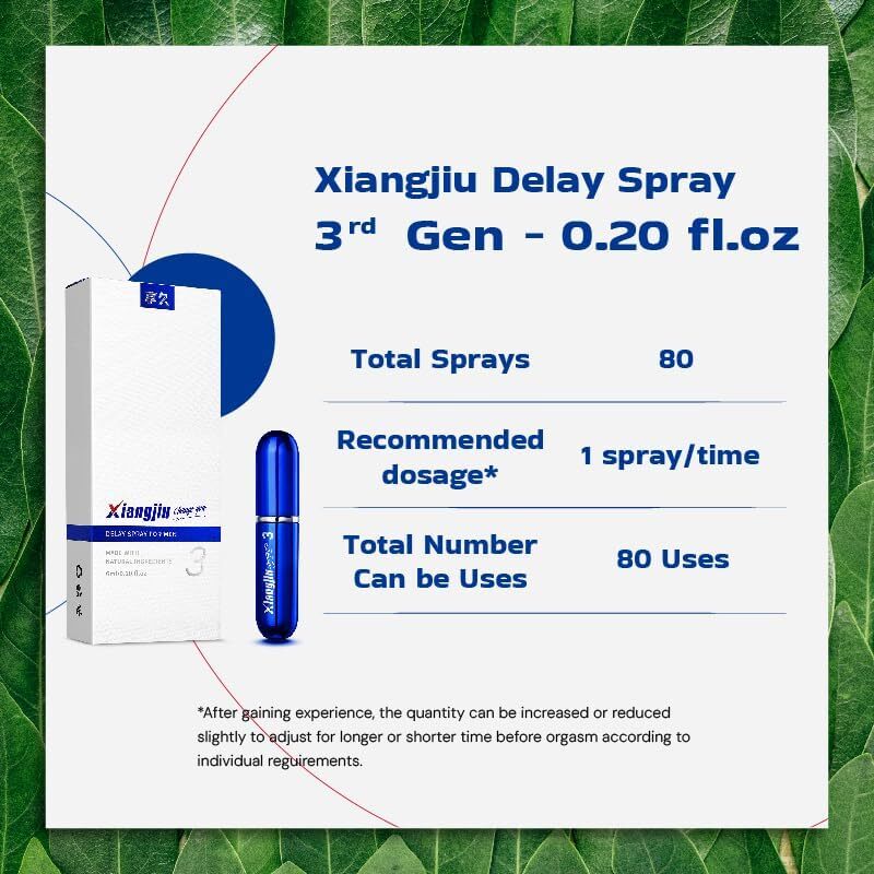 Delay Spray for Men,Longer Sex in Bed, Delay Ejaculation,Sexual Enhancer for him