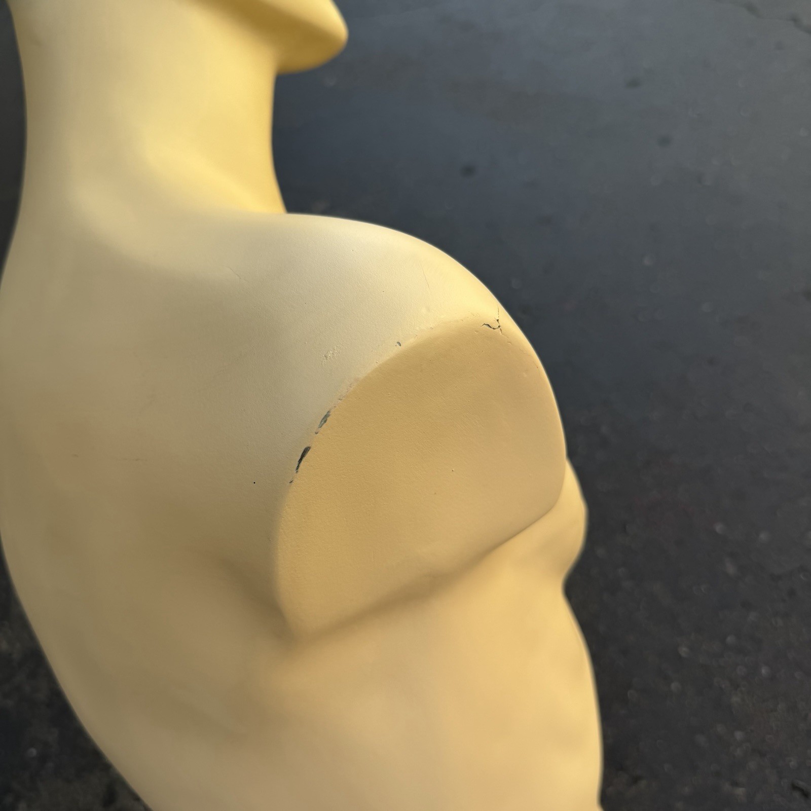 Lady Lulu Vintage Mannequin Torso Head Male Man Muscle Silver Spike Hair