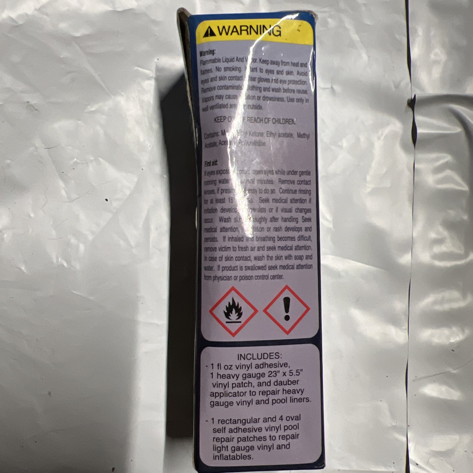 Vinyl pool repair kit, pools, waterbeds,toys, above and in ground pools.