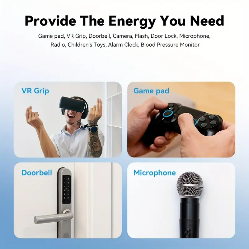 PUJIMAX 4255mWh AA 1.5V High Capacity Rechargeable Lithium Batteries + Charger