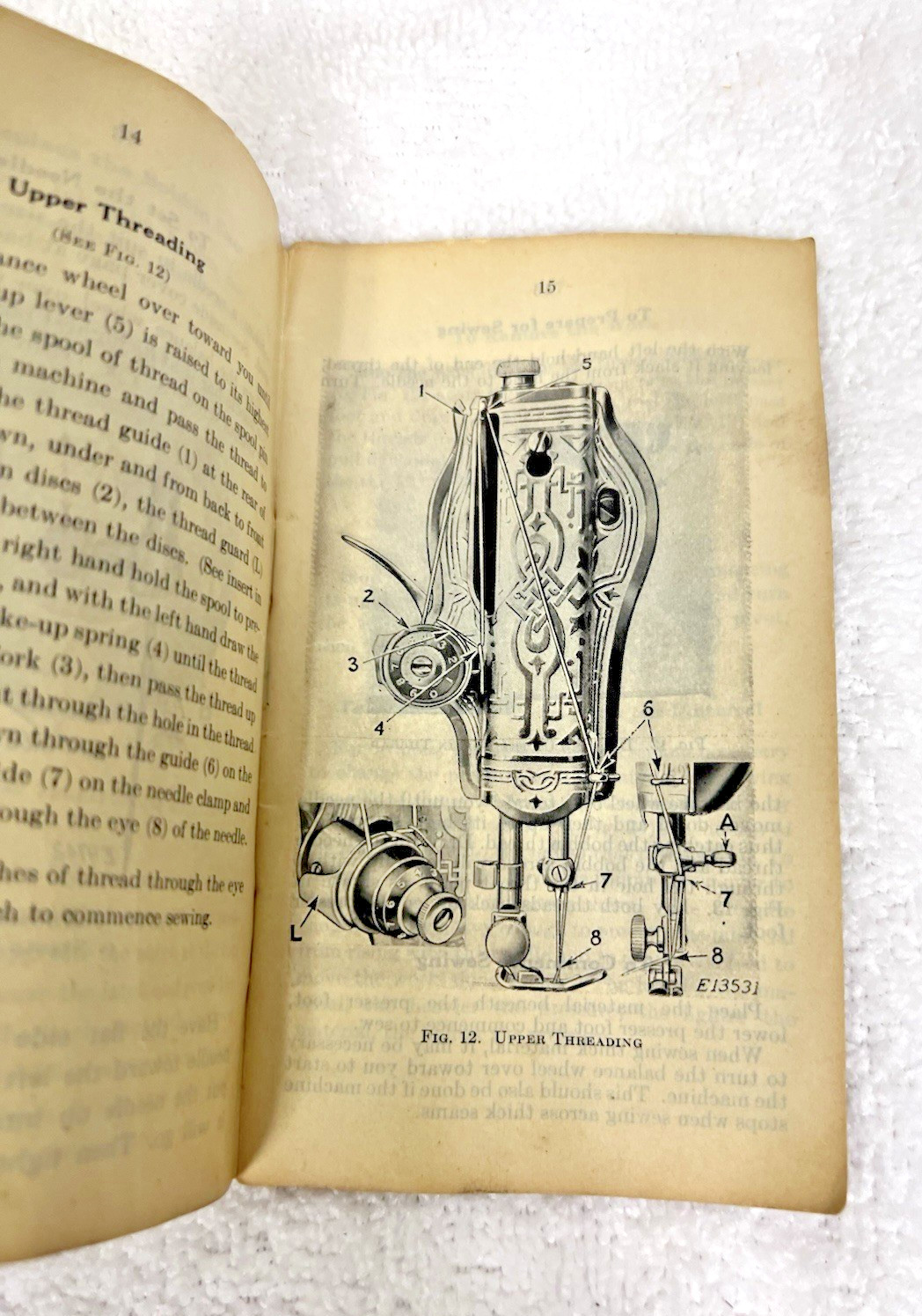 Singer Electric Sewing Machine Built on Motor 15-91 Instruction Booklet 1941