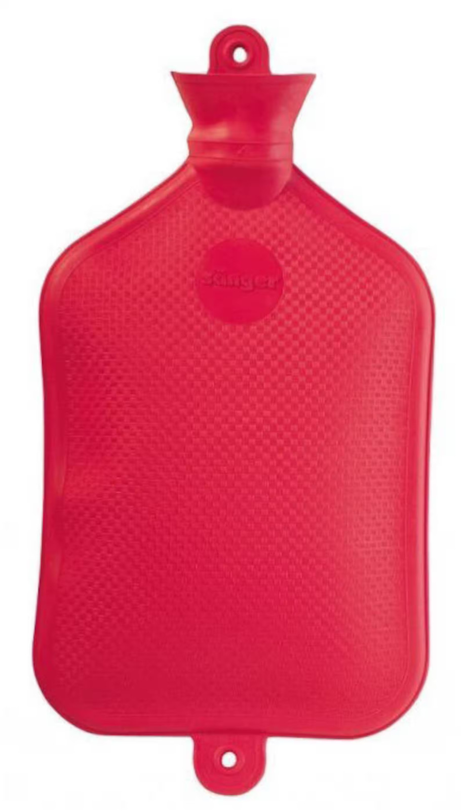 SANGER X-Large 2.5 Liter Rubber Hot Water Bottle in Red- Made in Germany