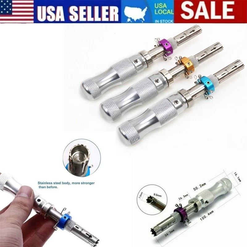 3x 7 Pin Advanced Tubular Lock Tool Set For Padlock Hook Tool Seal Pick Puller