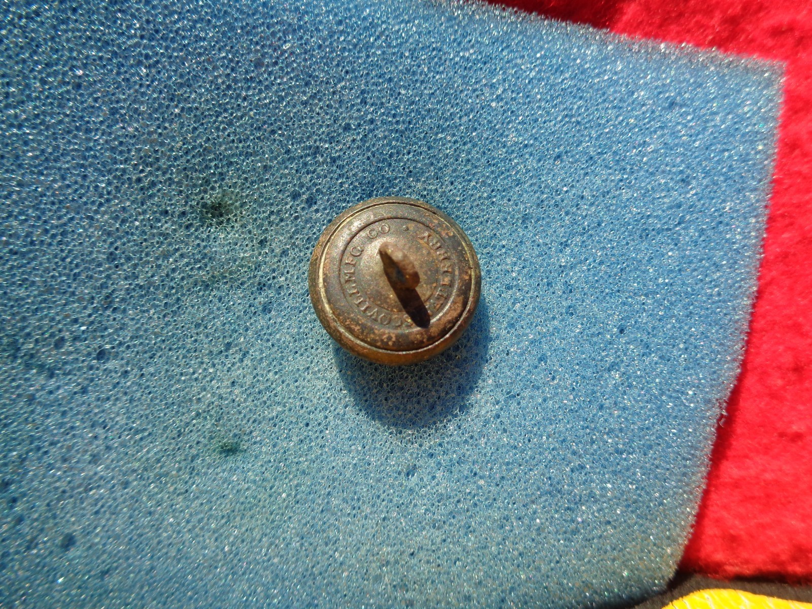 Civil War Relic Eagle General Service Coat Button Lake City/Wilburn Florida A2