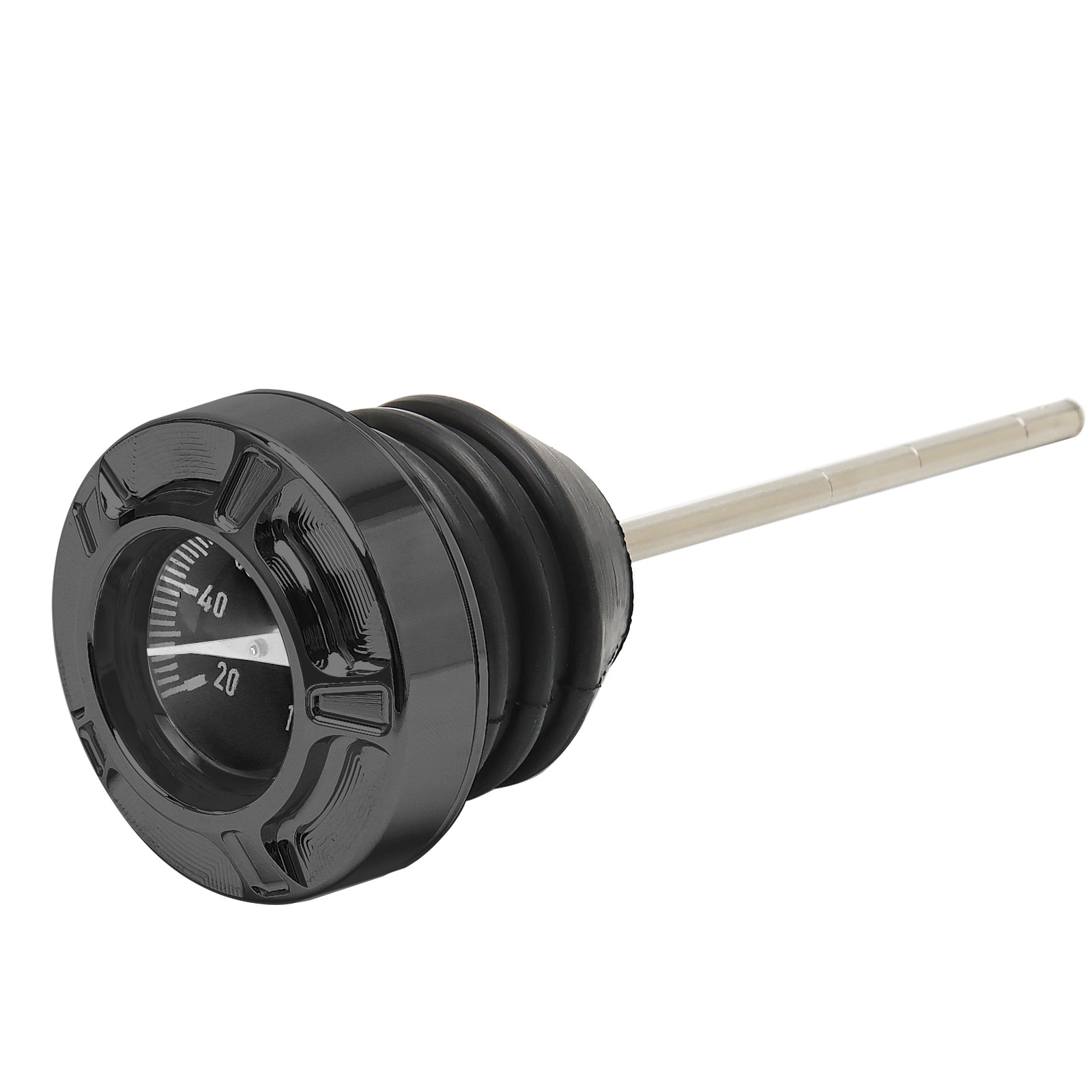 Black Oil Temperature Dipstick For Harley 2000-17 Softail Twin Cam Fat Boy FLST