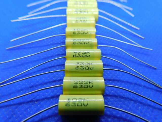 Elecsound - CBB20 - Axial Film Capacitors - 630v 0.001-1.0uF values - 10 Pieces