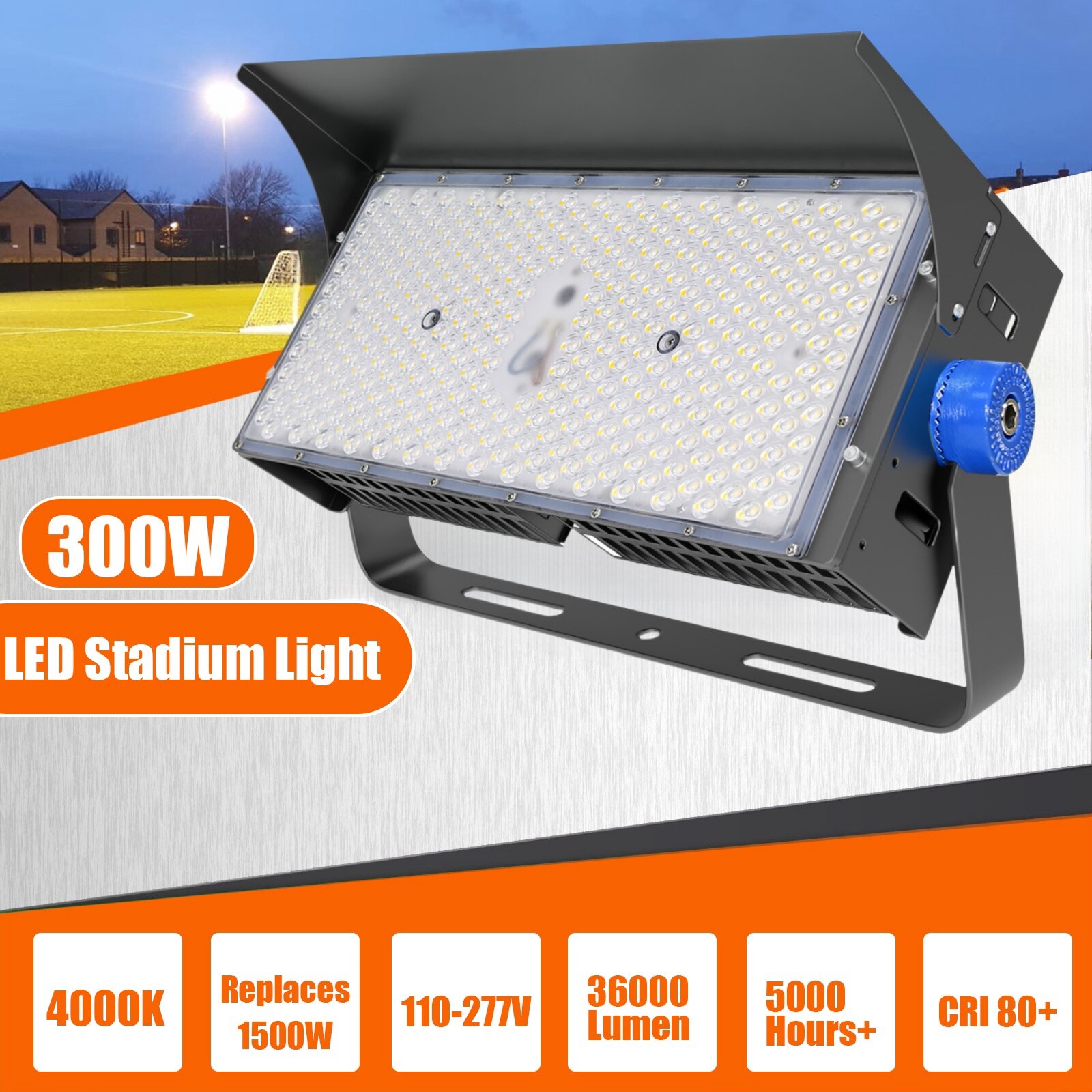 Led Stadium Flood Lights Outdoor 1500W Equivalent Super Bright Commercial Lights
