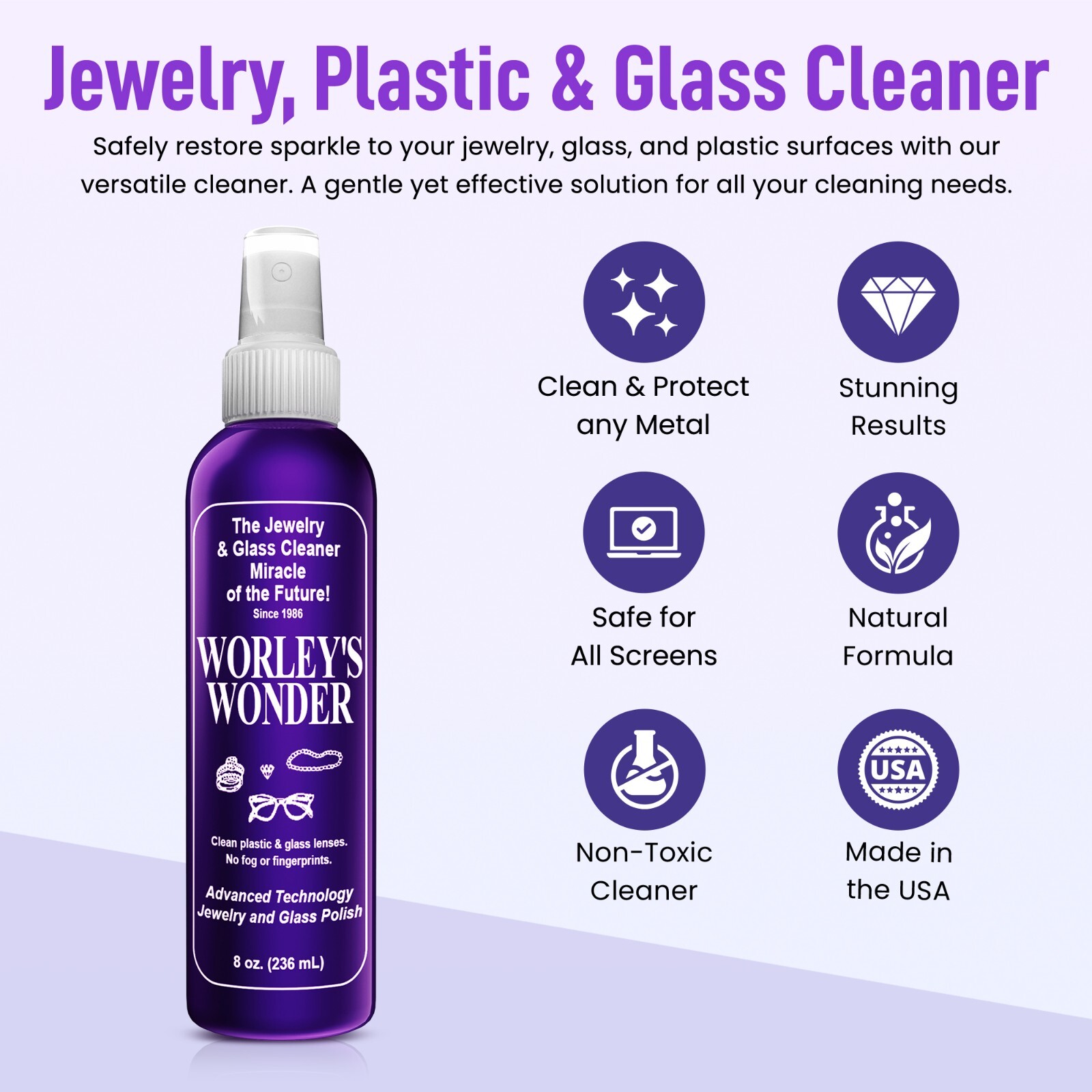 Worley's Wonder Jewelry & Glass Cleaner