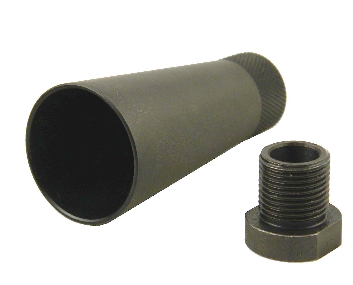 1/2X28 TPI Horn Shapped Sound Forwarder Muzzle Brake F 22 223 5.7x28 .17HMR 9MM