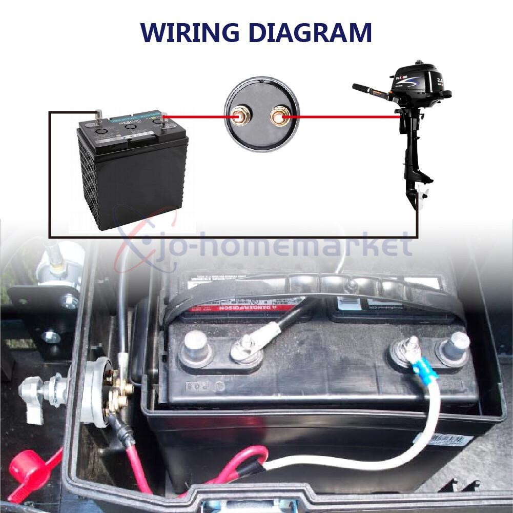 12V Master Battery Disconnect Switch 2 post SPST Kill Cut-Off Nascar Marine ATV