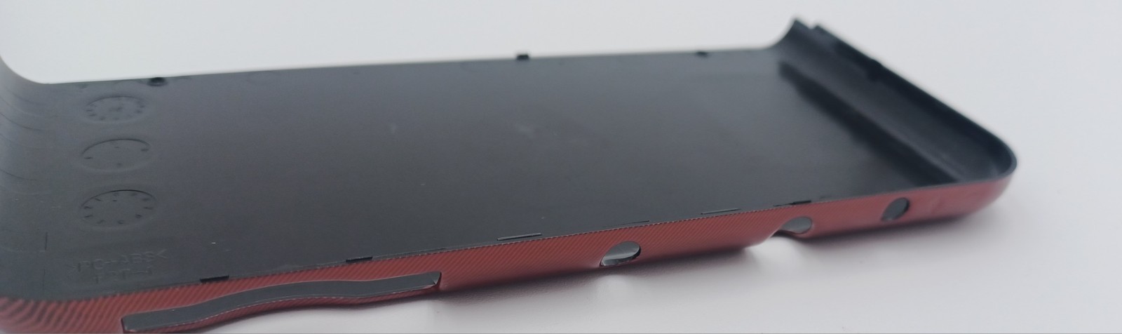 New Nintendo 3ds Xl LL Red Replacement Shells Front/Rear + Rubbers+Screws+Label
