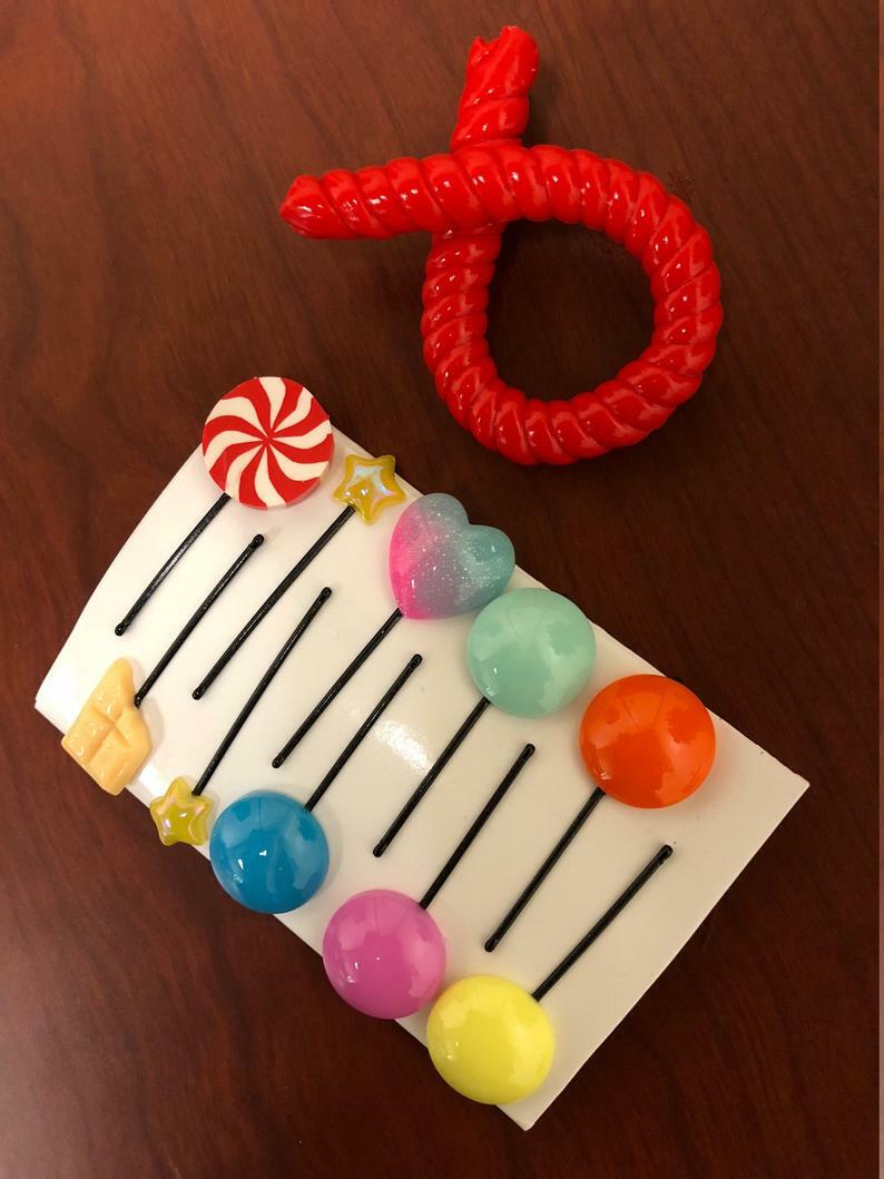 Vanellope Hair Clips - Vanellope Hair Candy - Vanellope costume, Wreck it Ralph