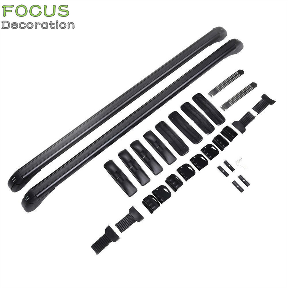 Universal Car Top Luggage Roof Rack Cross Bar Adjustable Window Frame 43.3''