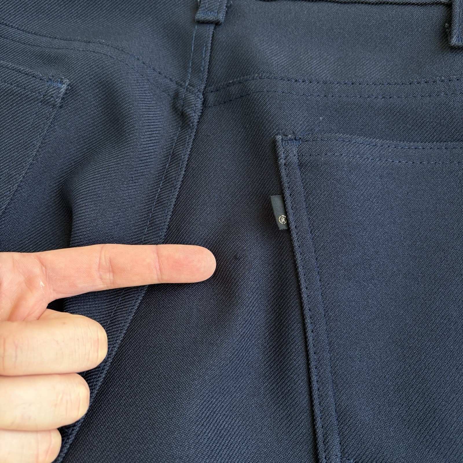 Vtg Levis 517 Pants Mens 36x30 Blue Sta Prest Bootcut 70s Talon Zip Western USA