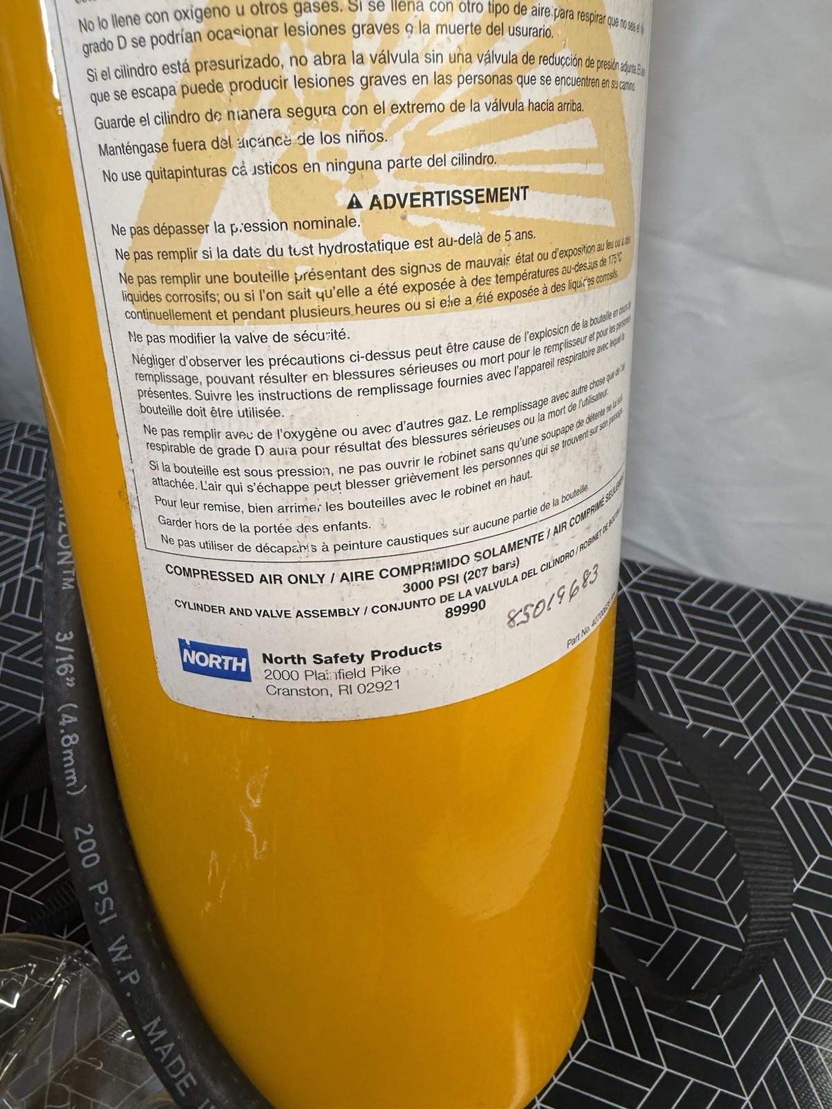 North Model 850 Respirator Emergency Escape Breathing Apparatus