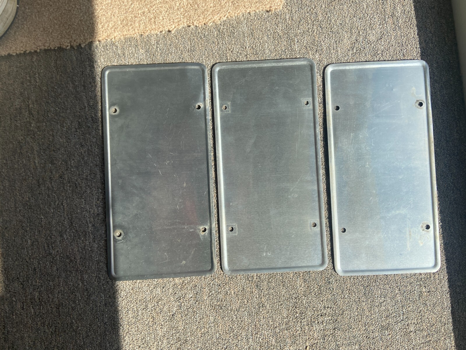 3 TENNESSEE HOLOGRAM LICENSE PLATES CARTER COUNTY 2007-12-14 VOLUNTEER STATE