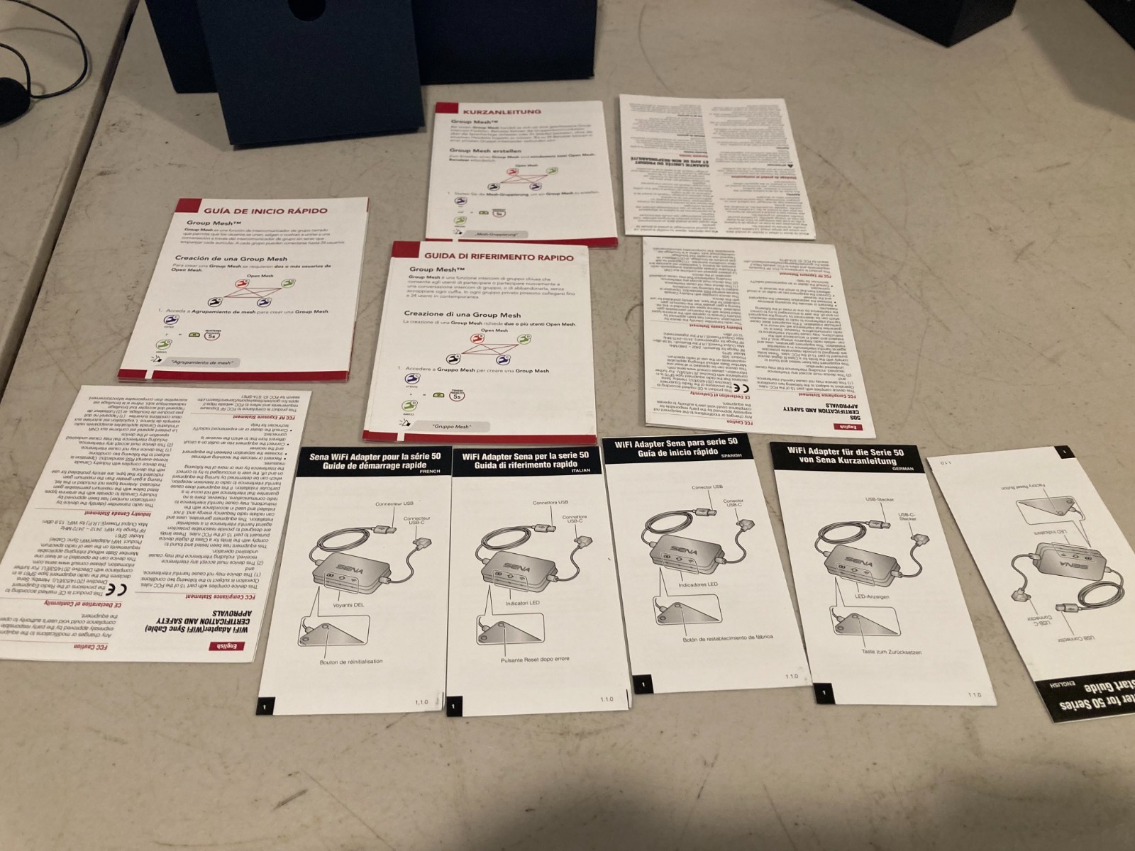 Sena 50S Dual Pack Motorcycle Bluetooth Mesh Intercom Headset System Kit LNK