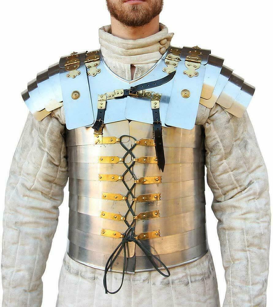 Medieval Roman Lorica Segmentata Pate Armor Chest Armour Chestplate Segmenta