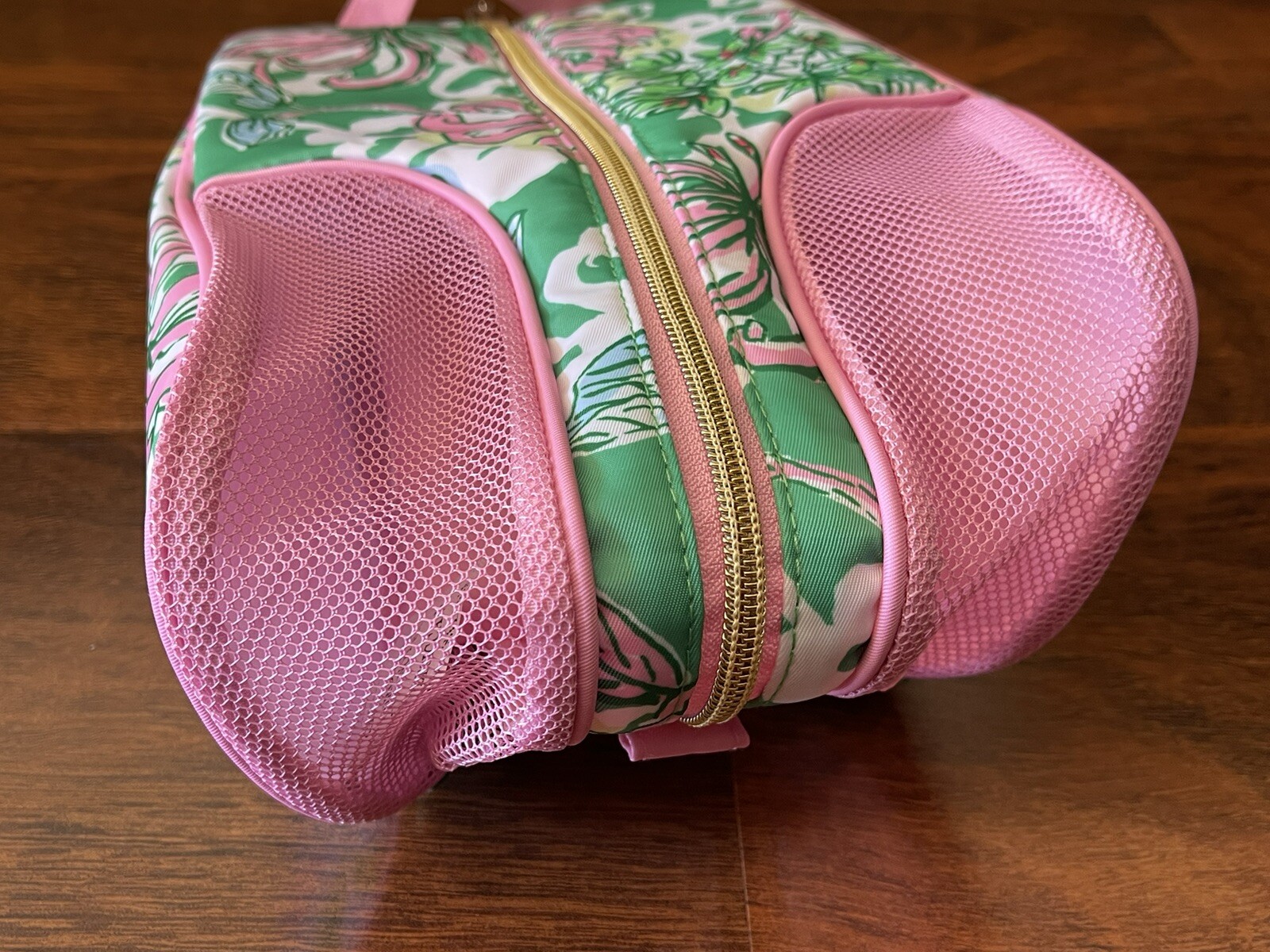Lilly Pulitzer Spearmint BLOSSOM VIEWS SHOE BAG Travel Gym Zip CarryOn GWP NWT
