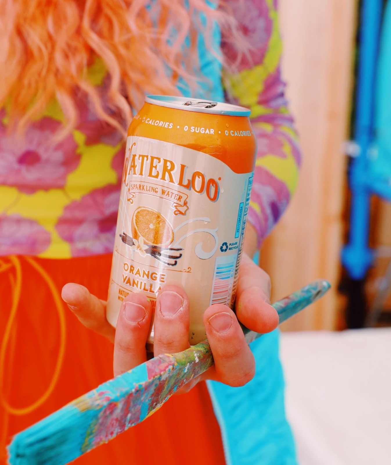 Waterloo Sparkling Water, Orange Vanilla Naturally Flavored, 12 Fl Oz (Pack of