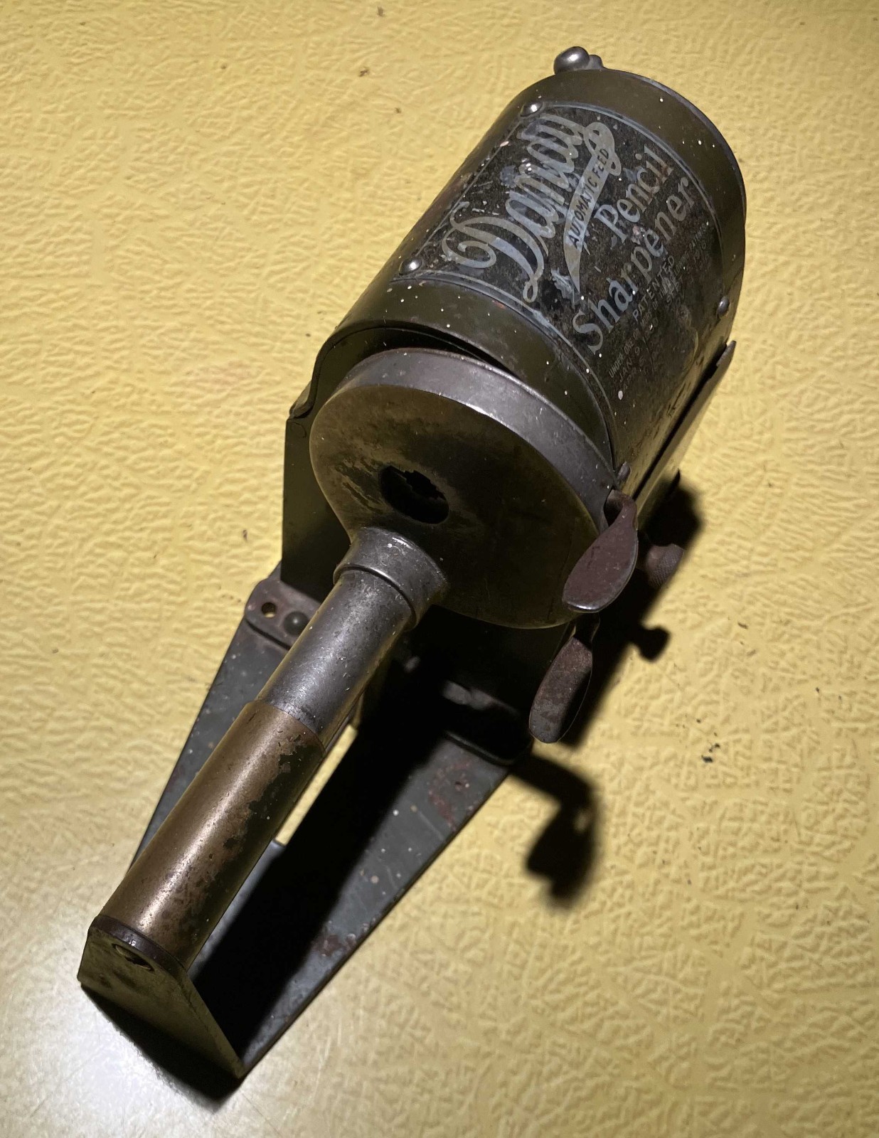 Dandy Automatic Feed Pencil Sharpener - Antique Pencil Sharpener Patent 1919