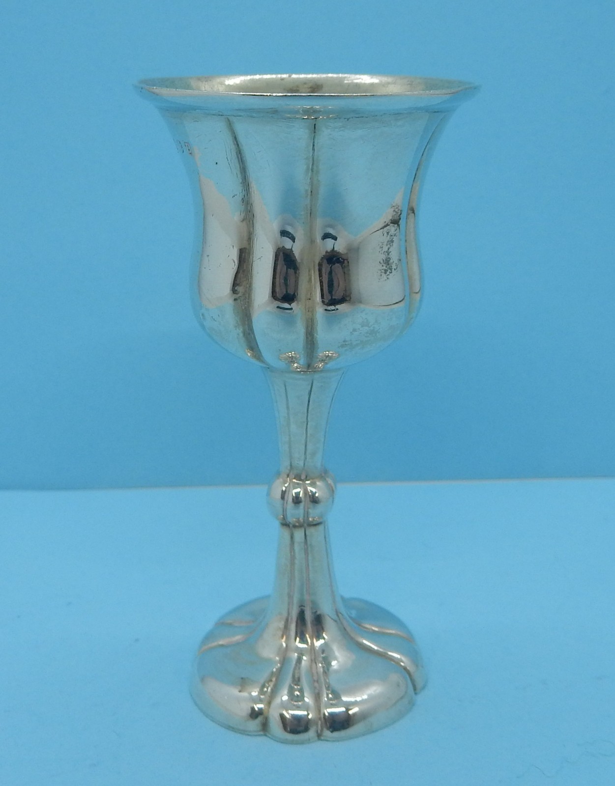 VICTORIAN Solid SILVER Gilt Travelling Communion CHALICE Cronin & Wheeler 1850