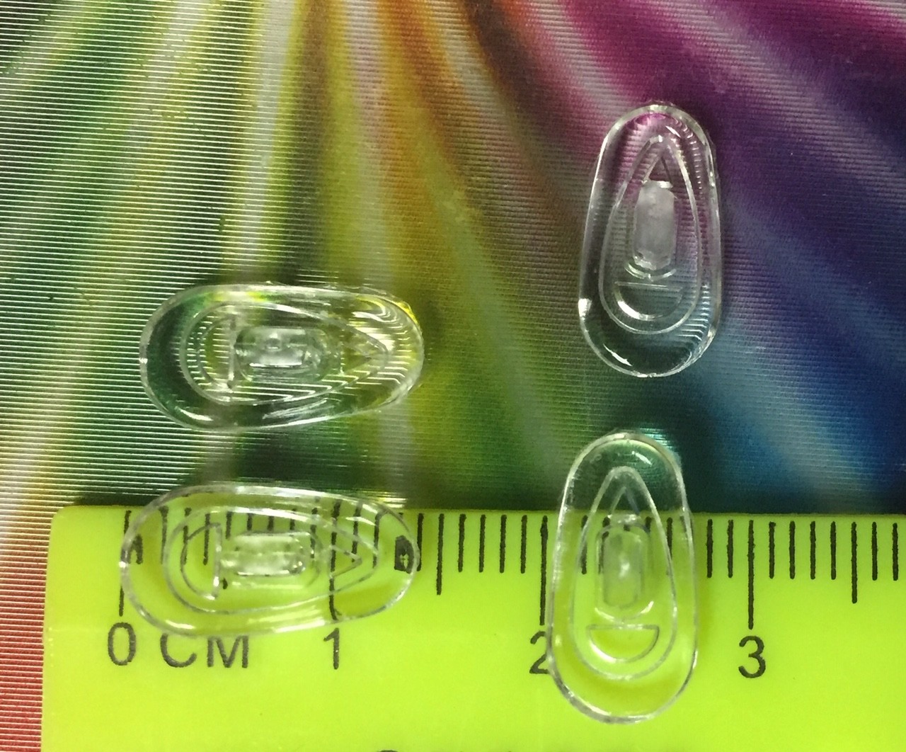 😎 2 Pair:14mm Push-On Snap-In Nose Pads for EyeGlasses Sunglasses Nike Flexon