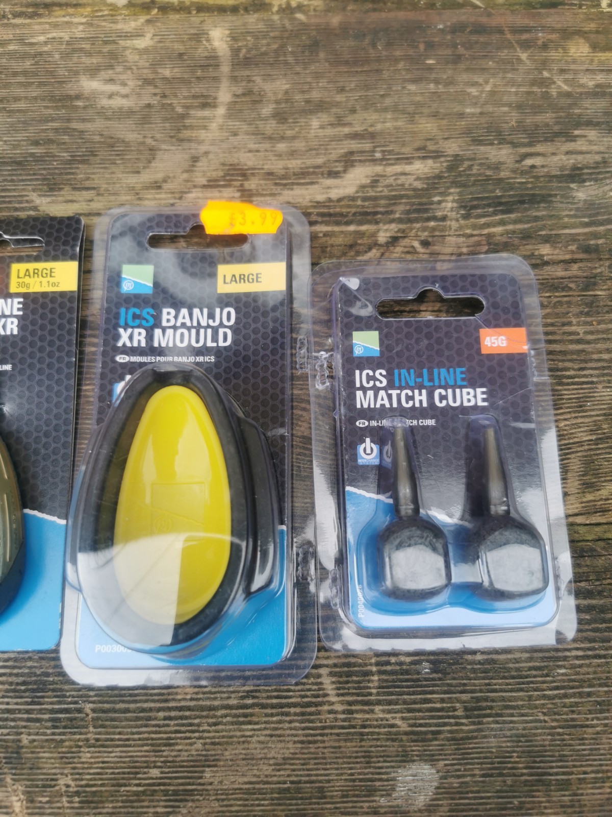 Preston Innovations ICS Banjo & Dura Flat Method Feeders 1 Mould & + Match Cubes