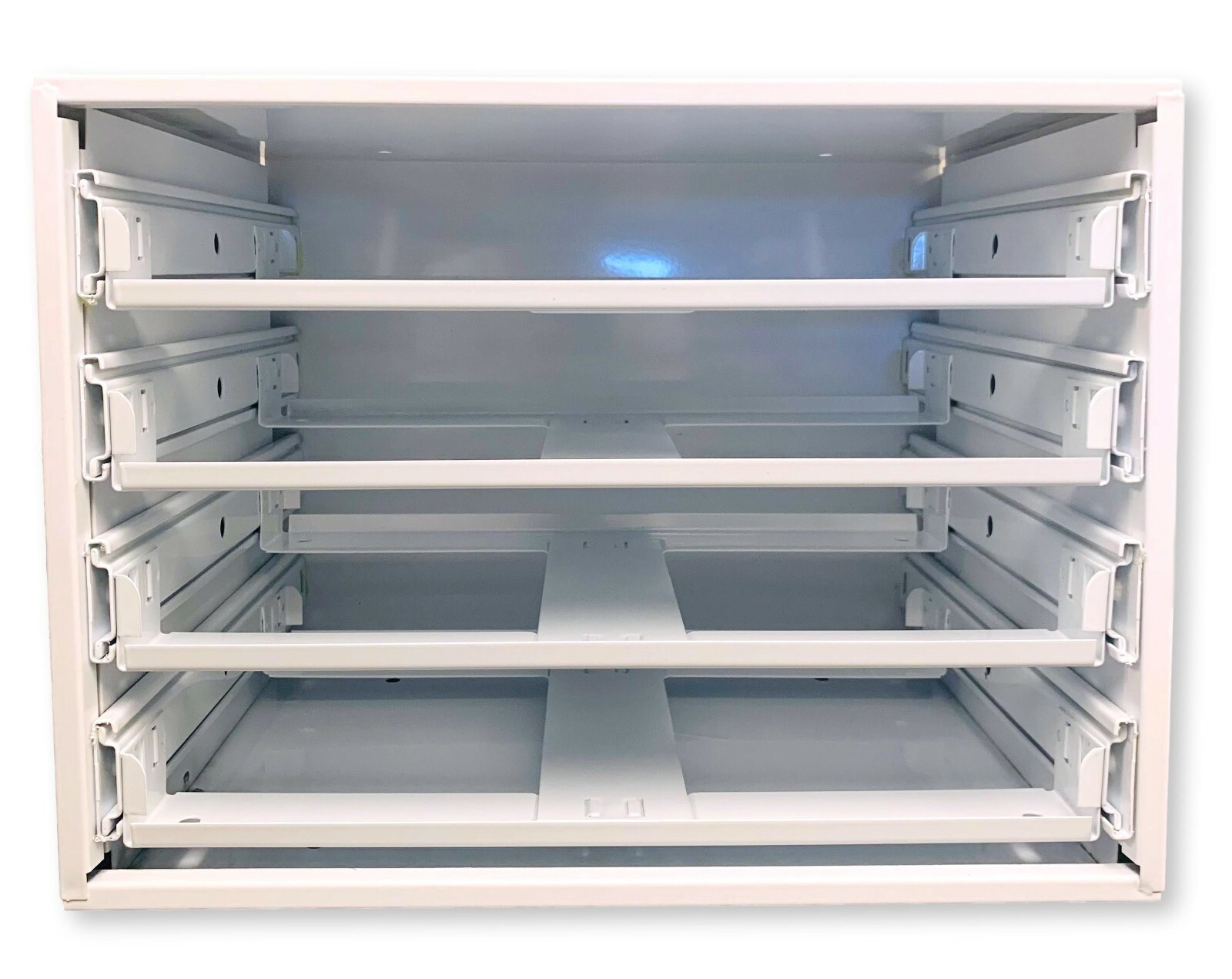 Durham Mfg 307-95 Four Sliding Drawer Parts Cabinet (Choose Rack Options)