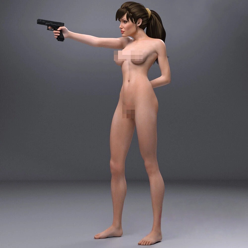 Jolie Lara Croft NSFW Nude 1:4 Model Kit Unpainted 3d Print GK Statue Figure