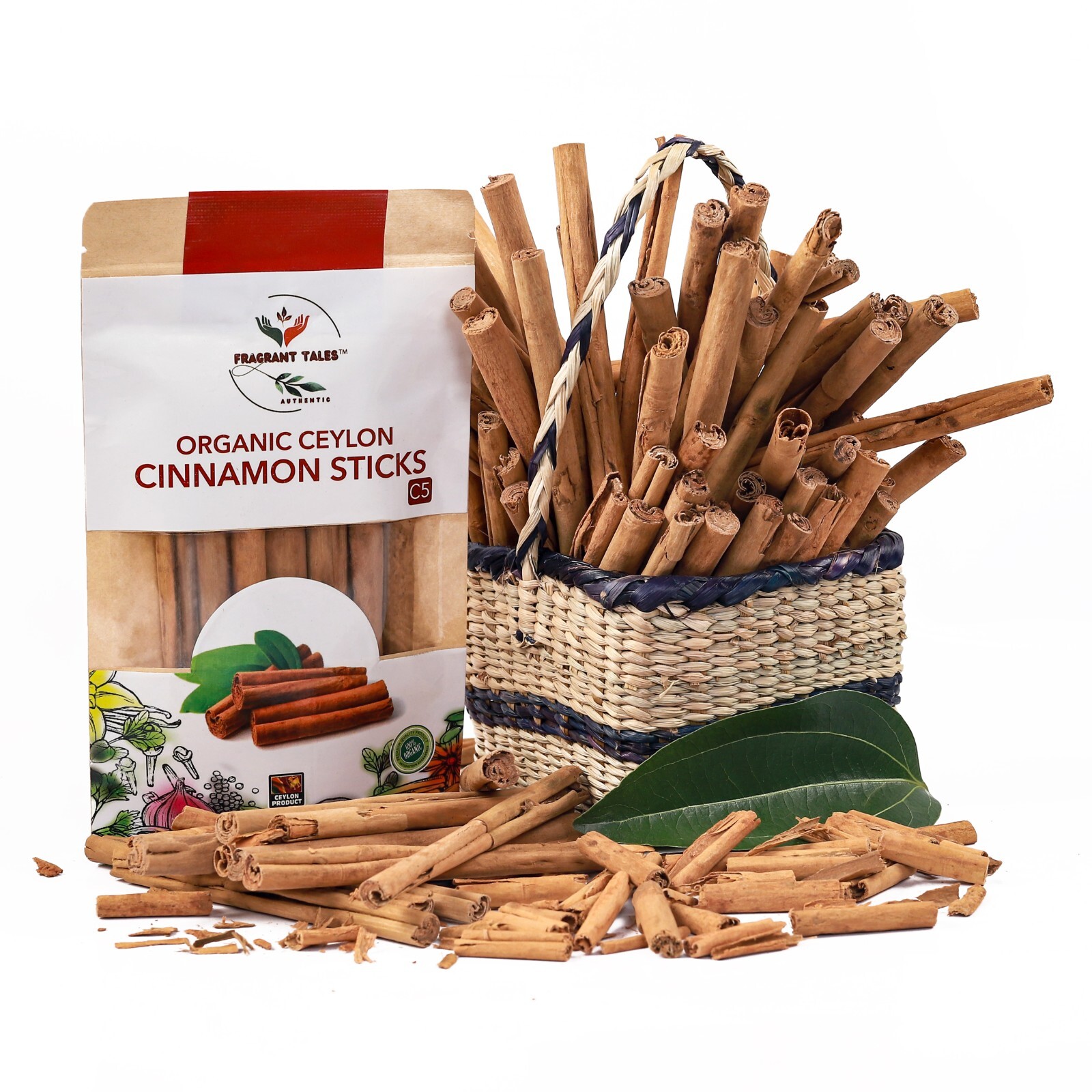 Ceylon/Sri Lanka Organic Cinnamon Sticks, 3", High quality : 2 Oz, 56g
