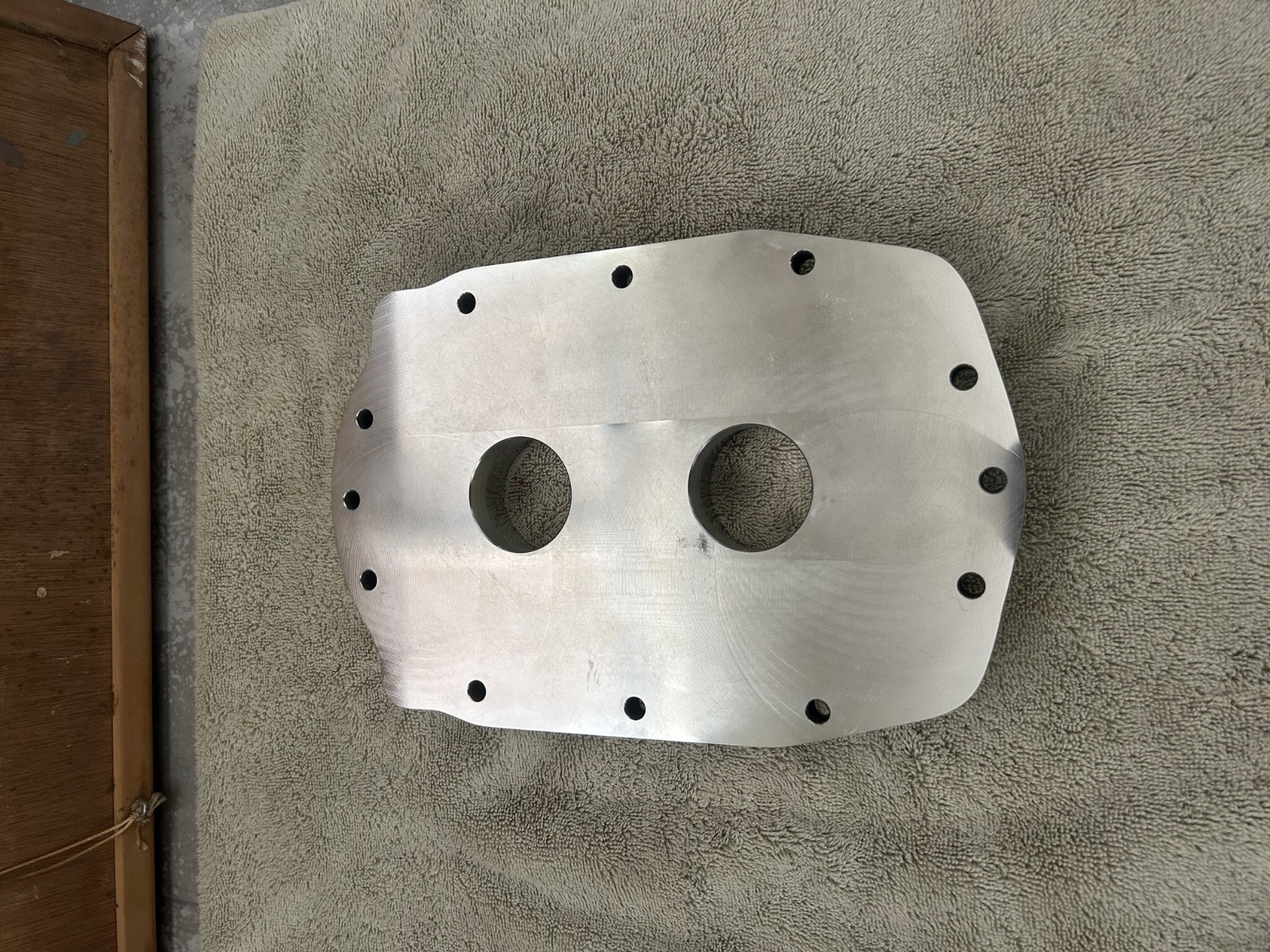 Mooneyham Blowers GMC REAR BEARING PLATE show polished drag 671 871 w caps nitro