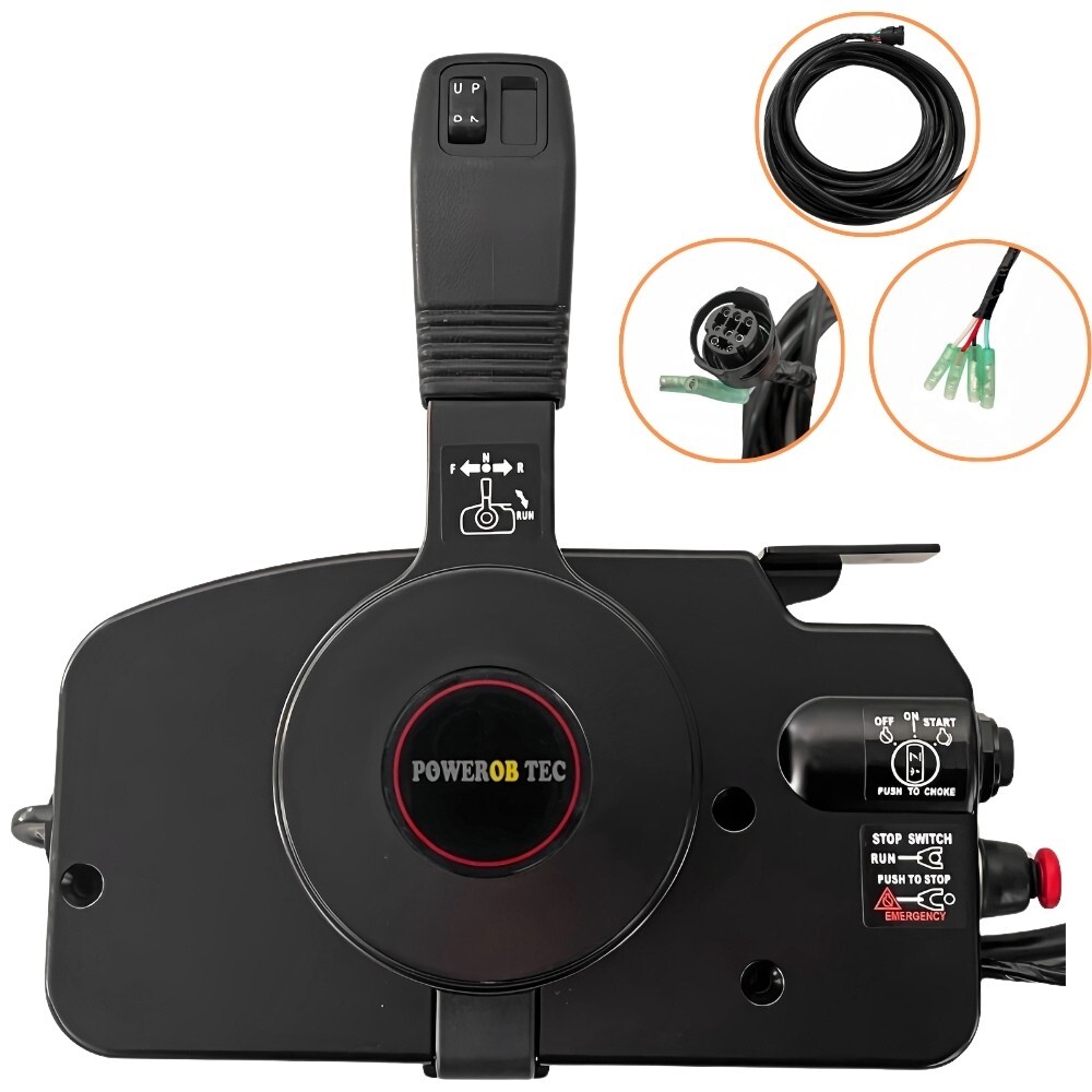 Side Mount Remote Control Box 3ACQ843301 For Tohatsu Outboard 8Pin Tirm PULL