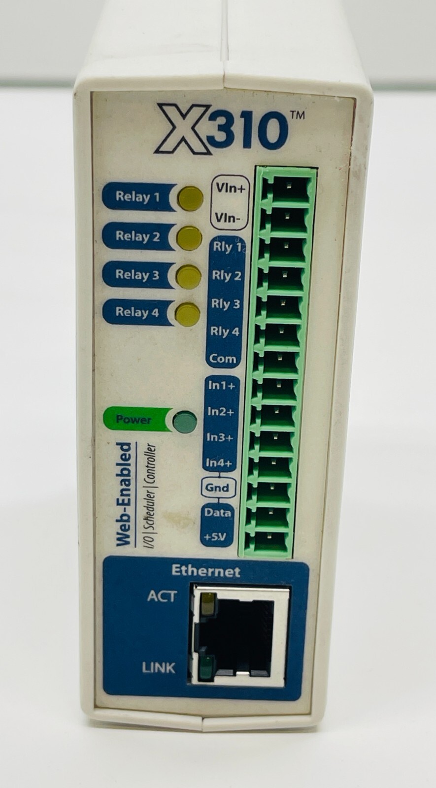 X-310-24I Web Relay,9-28VDC,4 Digital Inputs,4 Relays,4 Temperature Sensor Input